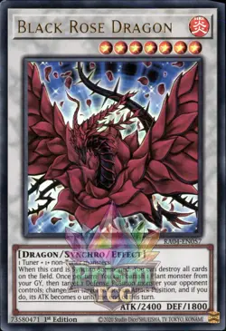 1st ed Black Rose Dragon ultra rare RA04-EN057 Yugioh - Image 1