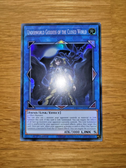 Yugioh Underworld Goddess of the Closed World RA02-EN021 Super Rare English - Image 1