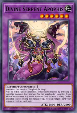 Yugioh MZTM-EN004 - Divine Serpent Apophis - Super Rare - Image 1