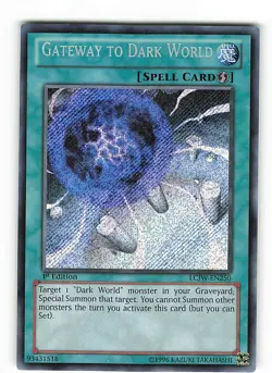 Yugioh ZUGANG ZUR FINSTEREN WELT , lcjw-en250 Secret Rare englisch Exc 1st - Image 1