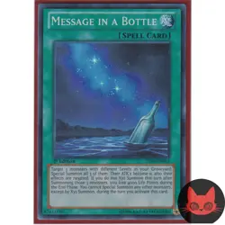 Yugioh Message in a Bottle ZTIN-EN015 Super Rare 1st Edition NM - Image 1