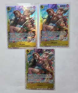One Piece TCG Adventure On Kami's Island OP15-114 Wyper SR NM Playset (x3) - Image 1
