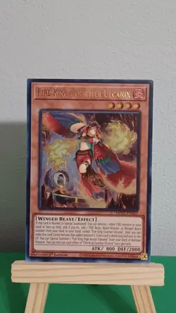 2025 Yugioh Fire King Courtier Ulcanix MP25-EN262 Ultra Rare 1st Edition - Image 1
