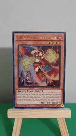 2025 Yugioh Fire King Courtier Ulcanix MP25-EN262 Ultra Rare 1st Edition - Image 3