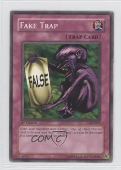 Fake Trap 1st Ed. YuGiOh Starter Deck Joey #SDJ-049 2003 READ - Image 1