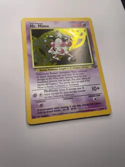 Mr. Mime Jungle Holo Rare 6/64 Unlimited Pokemon TCG Card - Image 3