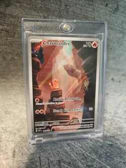 Pokemon TCG Charmander Scarlet Violet-151 Holo Illustration Rare Card 168/165 - Image 1