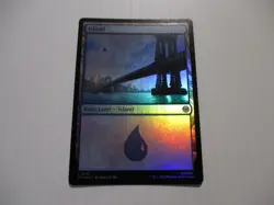 Magic the Gathering Spider-Man MTG Foil Island Card #0195 - Image 1