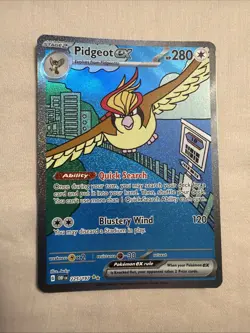 Pidgeot ex 225/197 SIR Special Illustration Rare Pokemon Obsidian Flames NM - B - Image 1
