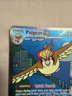 Pidgeot ex 225/197 SIR Special Illustration Rare Pokemon Obsidian Flames NM - B - Image 2