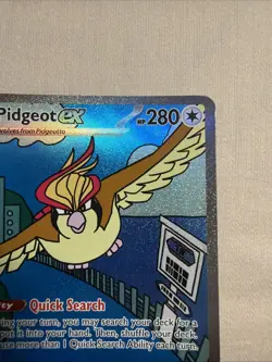 Pidgeot ex 225/197 SIR Special Illustration Rare Pokemon Obsidian Flames NM - B - Image 3