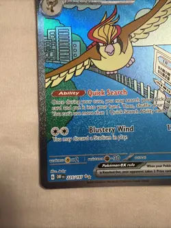 Pidgeot ex 225/197 SIR Special Illustration Rare Pokemon Obsidian Flames NM - B - Image 5