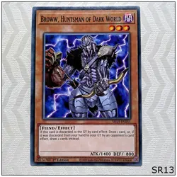 Broww, Huntsman of Dark World - SR13-EN011 - Common 1st Edition Yugioh - Image 1