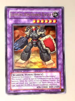 yugioh Elemental Hero Rampart Blaster EEN-EN033 1st Edition Ultra rare Near Mint - Image 1