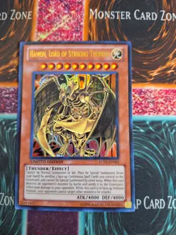 Yu-Gi-Oh! Hamon, Lord of Striking Thunder LC02-EN002 Limited Ultra Rare NM a1/ - Image 1
