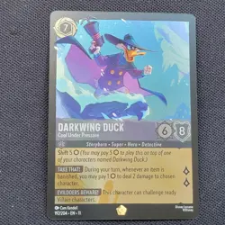 Disney Lorcana TCG- Darkwing Duck - Cool Under Pressure - Winterspell (11) Foil - Image 1