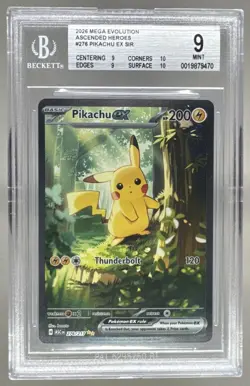 9470 Pikachu ex 2026 Pokemon Ascended Heroes #276 SIR BGS 9 - Image 1