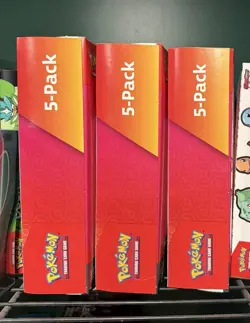 3X- POKEMON TCG SCARLET & VIOLET 151 COSTCO MINI TIN 5 PACK FACTORY SEALED BOX - Image 4