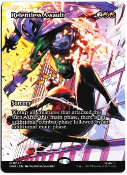 Relentless Assault (Borderless) M Marvel Universe Eternal-Legal 25 NM - Image 1