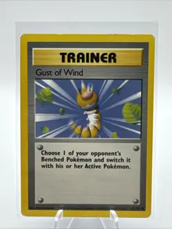 Gust Of Wind 93/102 Base Set Common Trainer WOTC - Pokemon Card - Image 1