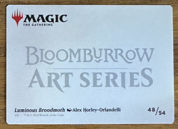 MTG Bloomburrow Art Card, Luminous Broodmoth 48/54 - Image 2