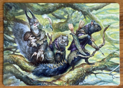 MTG Bloomburrow Art Card, The Odd Acorn Gang 32/54 - Image 1