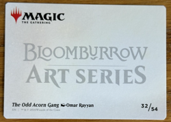 MTG Bloomburrow Art Card, The Odd Acorn Gang 32/54 - Image 2