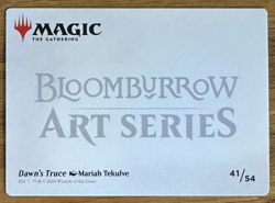 MTG Bloomburrow Art Card, Dawn's Truce 41/54 - Image 2