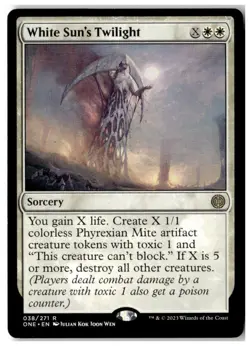 MTG White Sun's Twilight - Phyrexia: All Will Be One Moderately Played English - Image 1