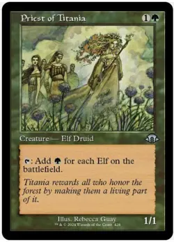 Priest of Titania (Retro Frame, #428, NM-M) Modern Horizons 3 (MH3) - Image 1