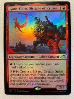 MTG 1x FOIL Goro-Goro, Disciple of Ryusei 145 Kamigawa Neon Dynasty Magic x1 NM - Image 1