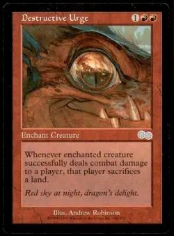 Destructive Urge LP Light Play Urza's Saga MTG [8755] - Image 1