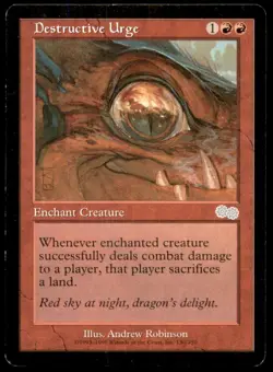 Destructive Urge LP Light Play Urza's Saga MTG [8758] - Image 1
