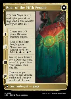 Huatli, Poet of Unity // Roar of the Fifth People - Non-Foil - lci - 189 | MTG C - Image 2