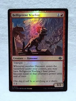 Belligerent Yearling 0133 Uncommon Foil The Lost Caverns of Ixalan - Image 1
