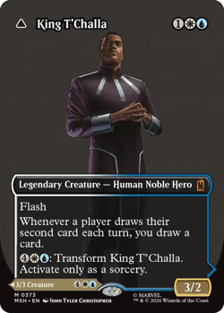 King T'Challa (Borderless) (0373) - Marvel Super Heroes (MSH) - Image 1