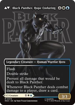 King T'Challa (Borderless) (0373) - Marvel Super Heroes (MSH) - Image 2