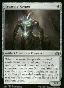 Treasure Keeper 177/184 Aether Revolt MTG Magic the Gathering card - Image 1
