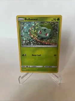 NM Pokemon Holo BULBASAUR Card SHINING LEGENDS 1/73 General Mills Cereal Promo - Image 1