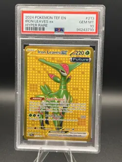 LOW POP PSA 10 Iron Leaves ex - 213/162 - TEF Temporal Forces Graded Pokemon - Image 1