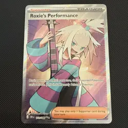 Pokemon Roxie’s Performance 112/086 Full Art Trainer Perfect Order NM - Image 1