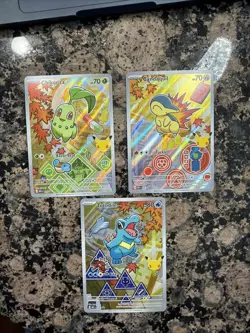 Pokemon First Partner Series 2 - Johto Starter Set Chikorita Cyndaquil Totodile - Image 2