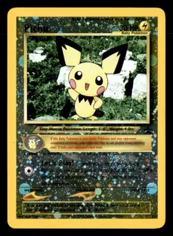 Pichu 35 Promo Wizards Black Star Promos Pokemon Reverse Holo Moderately Played - Image 1