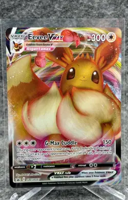 Pokemon Shining Fates Eevee VMAX GigaMax Full Art Promo SWSH08 - Image 1