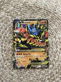 Pokemon TCG M Lucario EX Holo Ultra Rare Card 55/111 Furious Fists - Image 1