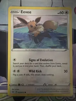 Eevee 052/072 Shining Fates Common Pokemon TCG NM - Image 1