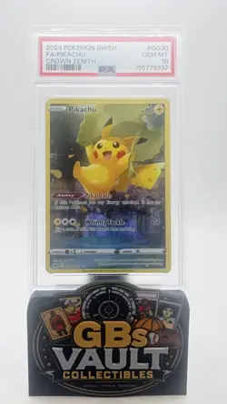 2023 Pokemon Crown Zenith Pikachu GG30/GG70 Galarian Gallery PSA 10 Gem Mint - Image 1