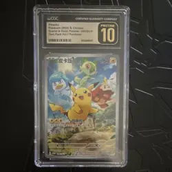 CGC 10 Pristine Pikachu 004/SV-P CN Scarlet & Violet Promos 2025 Holo - Image 1