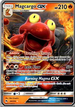 MAGCARGO GX 44/214 ULTRA RARE WORLD CHAMPIONSHIP DECKS POKEMON NM/M - Image 1
