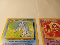 *3 Cards Pokemon cards.* Sabrina's Golduck, Jynx & Porygon, Great Condition. - Image 5